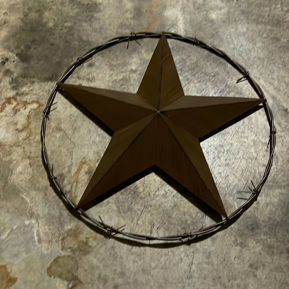 Texas Star Wrought Iron Decor